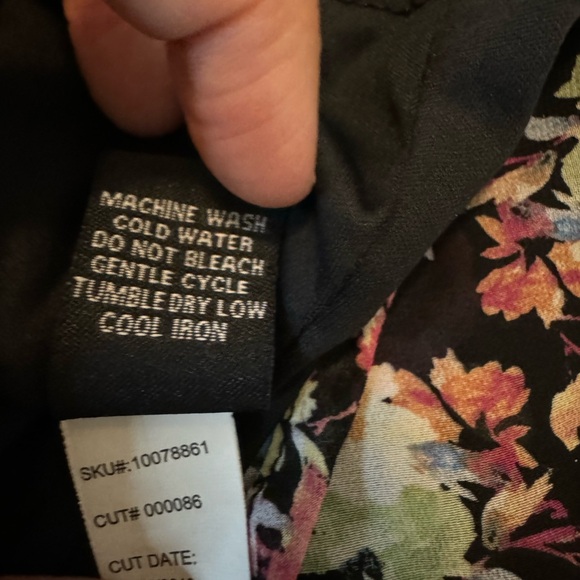 Torrid Black Floral Dress with Slip - Picture 11 of 13